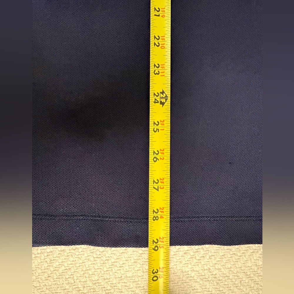 TOMMY BAHAMA Men's Polo Shirt Cotton Blend Logo Navy Blue Sz XL Beachy - Picture 8 of 8